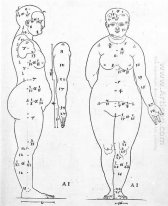 side and frontal view of the female head 1528