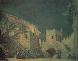 Set Design For The Opera Judith By Alexander Serov 1907