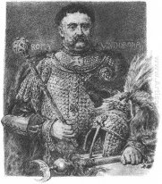 Jan Sobieski Portraited In A Parade Scale Armour