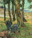 Due Diggers tra gli alberi 1889