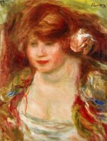 Femme Portant Un Rose Andree 1919