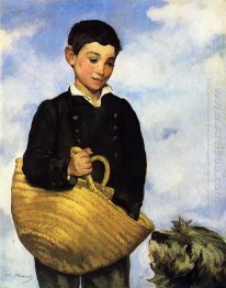 a boy with a dog 1861