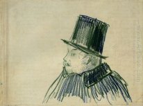 Head Of A Man With A Top Hat 1887