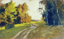 Autumn Evening Trail im Wald 1894