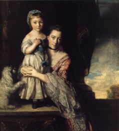 Georgiana Countess Spencer And Her Daughter 1761