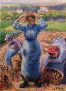 Bauern bei der Kartoffelernte 1882