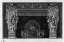 Perapian Frieze Dengan Ejekan Dan Scraper Dan A Greek A Kaya Dal
