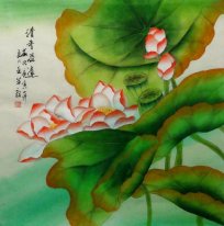 Lotus - Chinese Painting(Semi-manual)