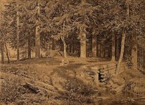 Edge Of The Forest Spruce Forest 1890