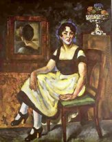 Portrait d'une femme avec miroir
