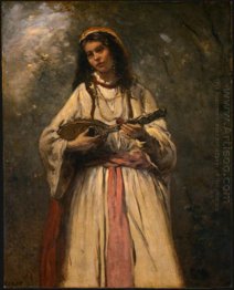 Gypsy Girl With Mandolin