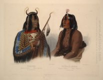 Noapeh, an Assiniboin Indian and Psihdja-Sahpa, a Yanktonan Indi