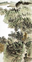 A Courtyard in the Mountain - Chinese Painting