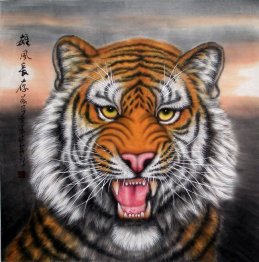 Tiger-Face - Chinese Painting