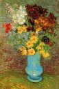 Vase avec marguerites et anémones 1887