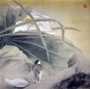 Birds & Lotus - Lukisan Cina