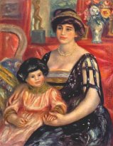 Retrato de señora Duberville con su hijo Henri 1910