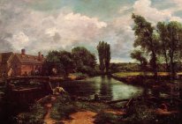 flatford mill from a lock on the stour 1811