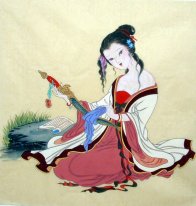 Beautiful lady - Chinese Painting