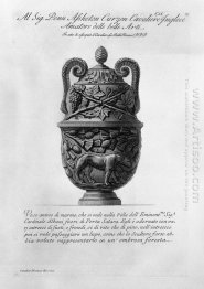 Ntique Vase Of Marble With Intertwining Vines And Pine And The F