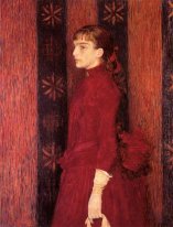 Portrait Of A Young Girl In Red