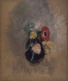 Anemones And Tulips