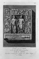 Andra grekiska Marble Bas Relief med Hercules And Omphale Exists