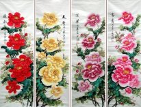 Pivoine - Peinture chinoise