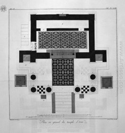 Floor Plan For The Great Temple Of Isis