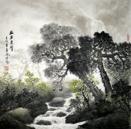 Tree, River - Chinese Painting