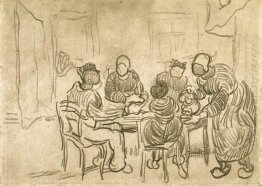 Sketch Of The Painting The Potato Eaters 1890