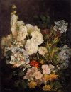 Tros Bloemen Hollyhocks 1858