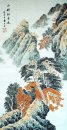 Paisagem com pinheiros - Pintura Chinesa
