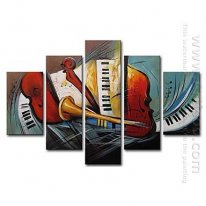 Hand-painted Oil Painting Still Life Oversized Wide - Set of 5