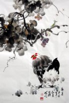 Chicken&Grapes - Chinese Painting