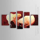 Olio dipinta a mano pittura floreale Calla Lily - Set di 5 1302-