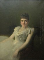 Portret van Anna Von Derviz 1881