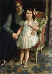 Portrait Of Madame Goldner Max And Her Daughter Juliette