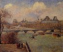 Vista del Sena desde la terraza elevada del pont neuf 1901