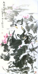 Lotus - peinture chinoise