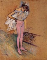 Dancer Adjusting Her Tights 1890