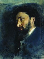 Retrato del escritor Vsevolod Mikhailovich Garshin Estudio 1883