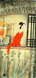 Beautiful lady - Chinese Painting