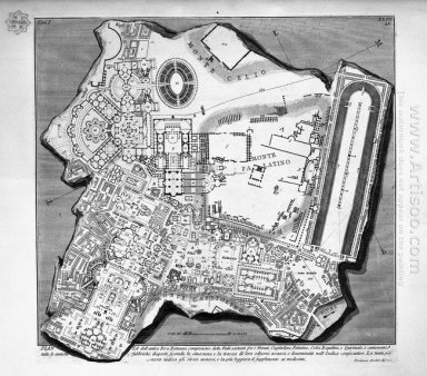 Den romerska forn T 1 Plate Xlii Plan av baden av Diocle