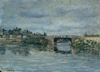 Le vieux pont de Barbin 1884