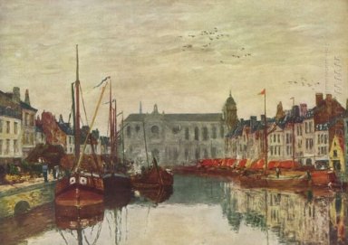 Kanal in Brüssel 1871