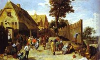 Peasants Dancing Outside an Inn