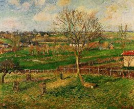 landscape fields eragny 1885