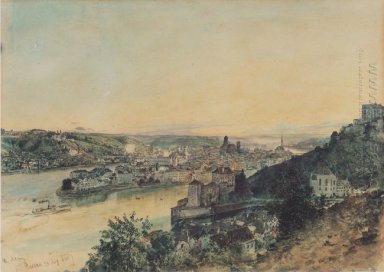 Vista Di Passau 1864