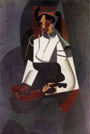 Woman With A Mandolin After Corot 1916